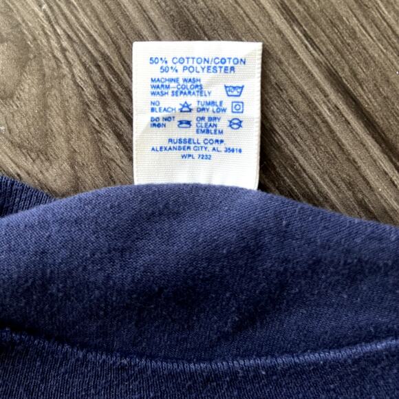 Vitage 80s 90s NYPD Shirt Single Stitch Jerzees Navy Blue XL Police New York 911 - Picture 9 of 11